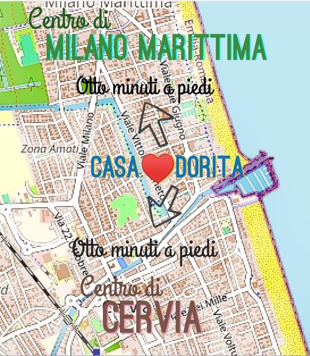 Casa Dorita - Free Breakfast Corner 8-12 Hotell Cervia Exteriör bild